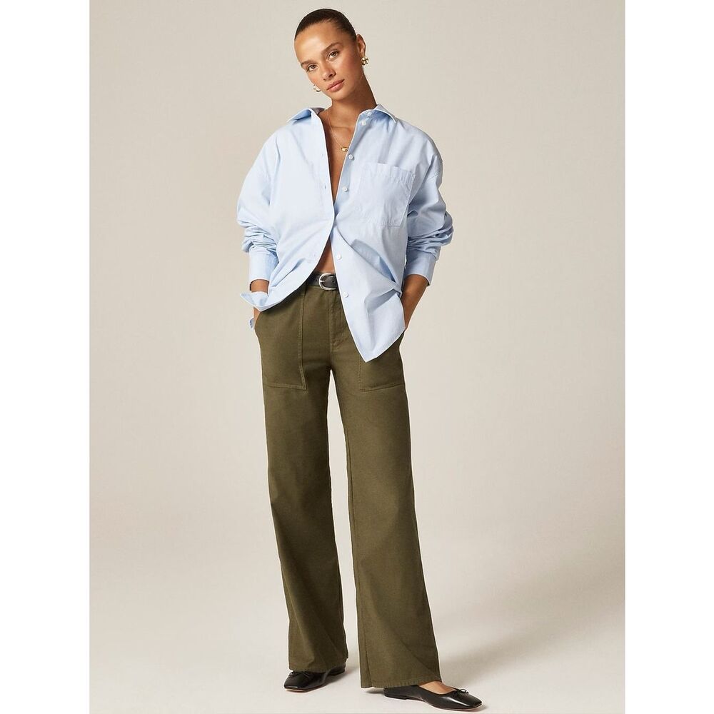 J.Crew *NAVY* Camp-pocket wide-leg pant